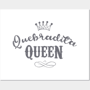 Quebradita Queen - simple design - gray vintage Posters and Art